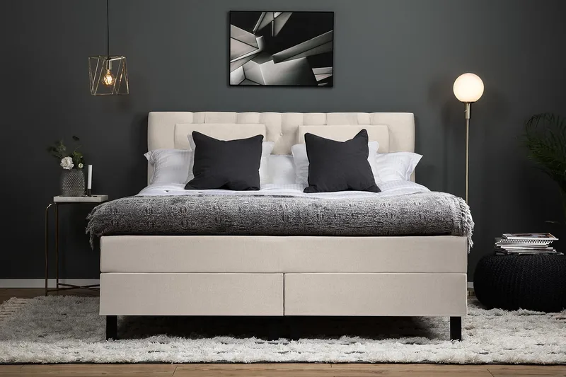 Lucky Kontinentalsäng 180x200 cm - Beige - Products - Möbler - Säng - Kontinentalsäng