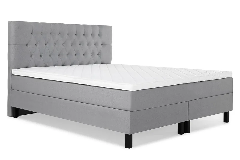 Lucky Kontinentalsäng 180x200Skum - Mellangrå - Products - Möbler - Säng - Kontinentalsäng