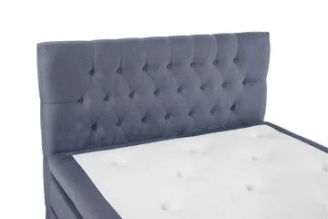 Lucky Sängpaket 140x200 Memory Diamant Sänggavel - Mörkblå - Products - Möbler - Säng - Kontinentalsäng