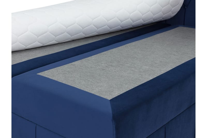 Lyckorna Kontinentalsäng 120x200 cm LED-belysning - Grå - Products - Möbler - Säng - Säng med förvaring