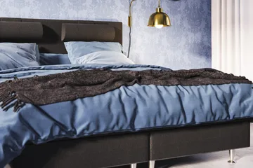 Meja Sängpaket 140x200 - Svart - Products - Möbler - Säng - Kontinentalsäng
