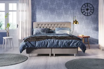 Meja Sängpaket 180x200 - Ljusgrå - Products - Möbler - Säng - Kontinentalsäng