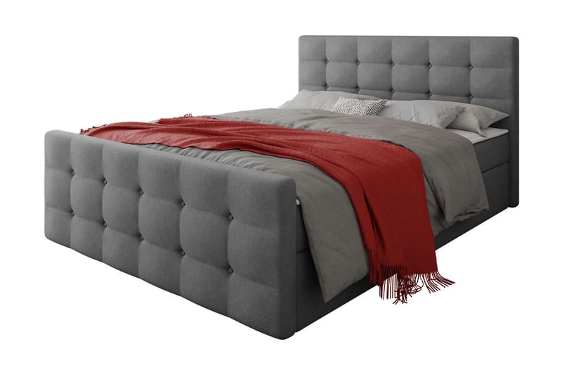 Milano Kontinentalsäng 140x200 cm med Sänggavel, Rosa