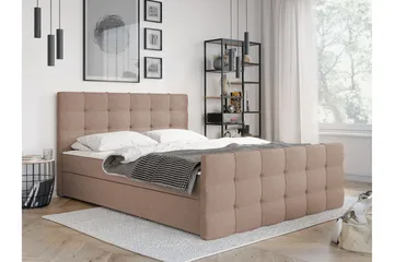 Milano Kontinentalsäng 160x210 cm - Rosa|Beige - Products - Möbler - Säng - Säng med förvaring