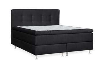 Oslo Lyx Kontinentalsäng 180 knappar loop 20 - Svart - Products - Möbler - Säng - Kontinentalsäng