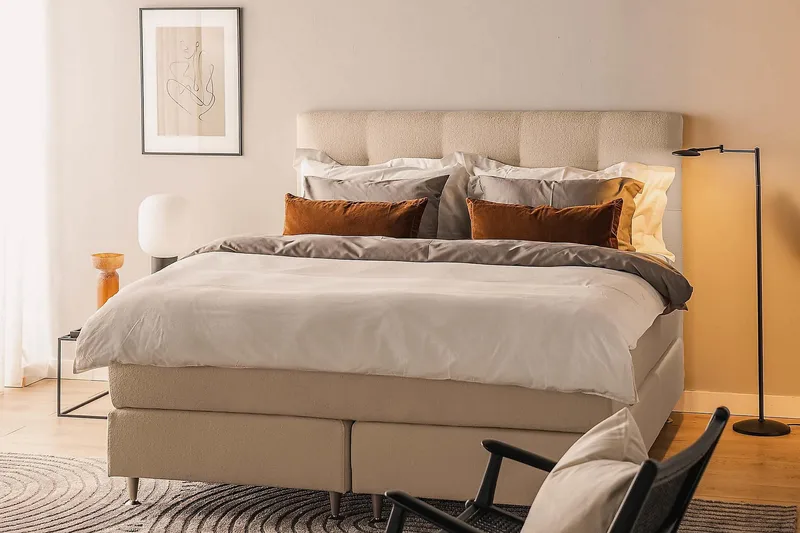 Oslo Lyx Kontinentalsäng 180x200 cm - Beige - Products - Möbler - Säng - Kontinentalsäng