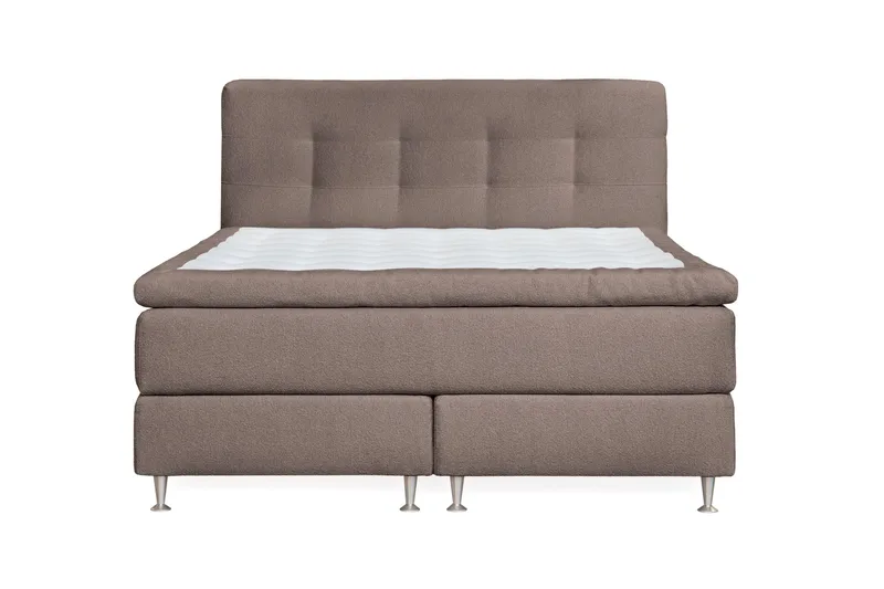 Oslo Lyx Sängpaket 160 knappar loop 8, Ljusbrun