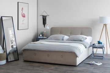 Rennes Dubbelsäng 180|200 cm - Beige - Products - Möbler - Säng - Sängram & sängstomme