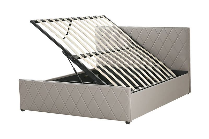 Rochefort Förvaringssäng 140x200 cm - Konstläder/Grå - Products - Möbler - Säng - Säng med förvaring