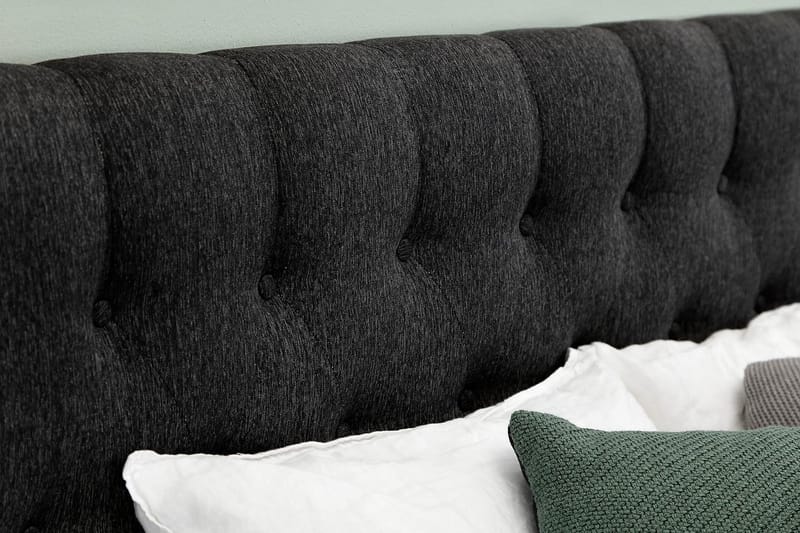 Lucky Diamant Sänggavel 160 cm - Svart/Grå - Products - Möbler - Säng - Sängtillbehör & sänggavel - Sänggavel