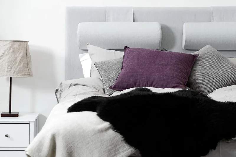 Meja Sänggavel 160x120 - Ljusgrå - Products - Möbler - Säng - Sängtillbehör & sänggavel - Sänggavel