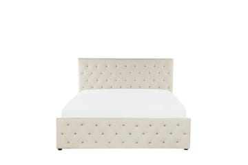 Saleux Förvaringssäng 140x200 cm - Sammet/Beige - Products - Möbler - Säng - Säng med förvaring