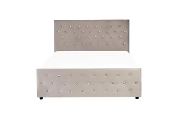 Saleux Sängram 140x200 cm - Taupe - Products - Möbler - Säng - Säng med förvaring