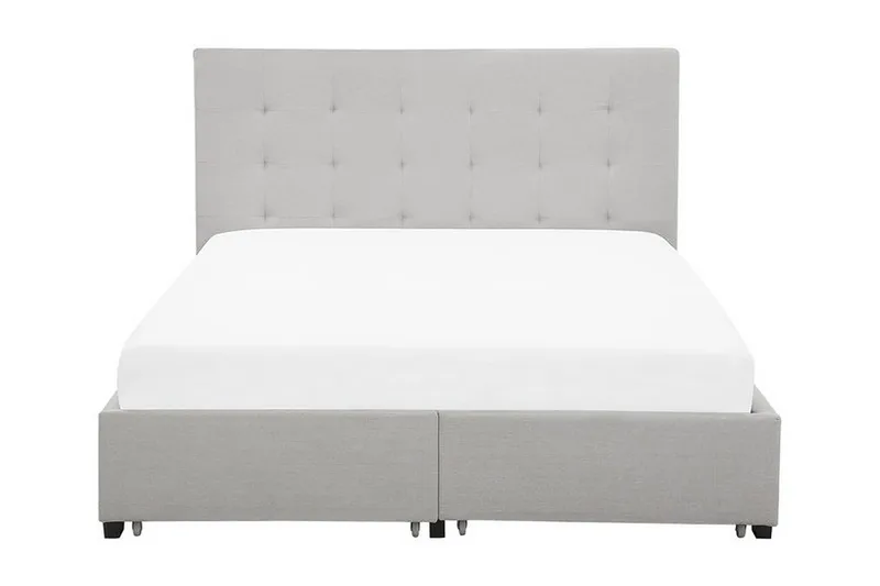 Sandrick Dubbelsäng med Förvaring 140x200, Grå