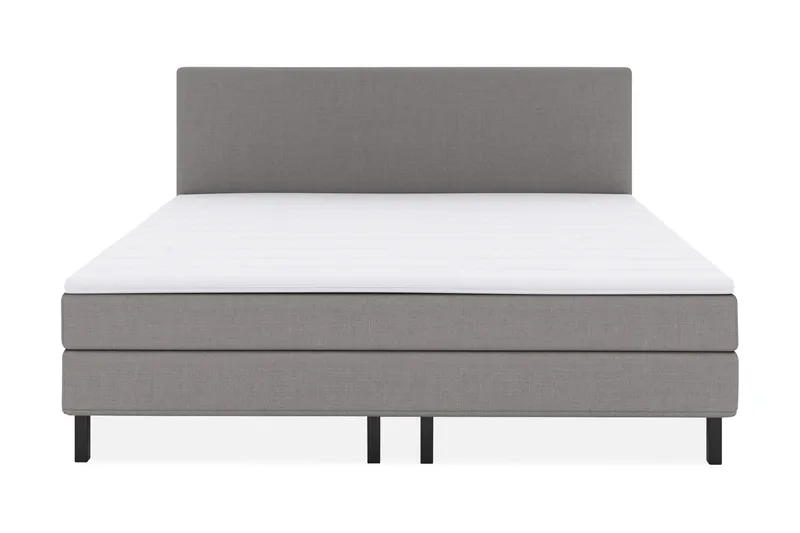 Select No 1 Komplett Sängpaket 210x210, Ljusgrå/Svart