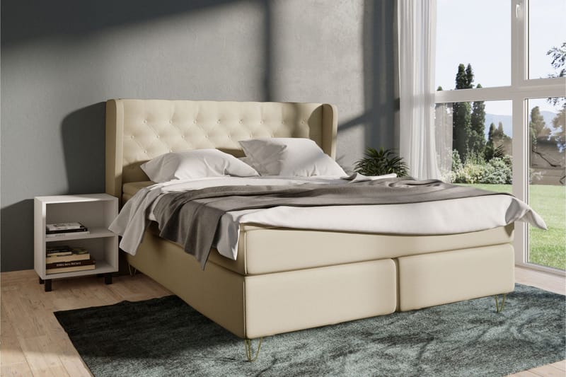 Select No 3 Komplett Sängpaket 120x200 Fast - Beige/Koppar - Products - Möbler - Säng - Enkelsäng