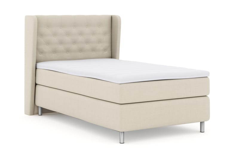 Select No 3 Komplett Sängpaket 120x200 Fast - Beige/Metall - Products - Möbler - Säng - Enkelsäng