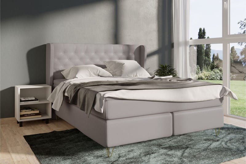 Select No 3 Komplett Sängpaket 120x200 Fast - Ljusgrå/Koppar - Products - Möbler - Säng - Enkelsäng