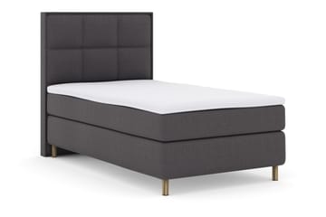 Select No 3 Komplett Sängpaket 120x200 Fast - Mörkgrå/Koppar - Products - Möbler - Säng - Enkelsäng