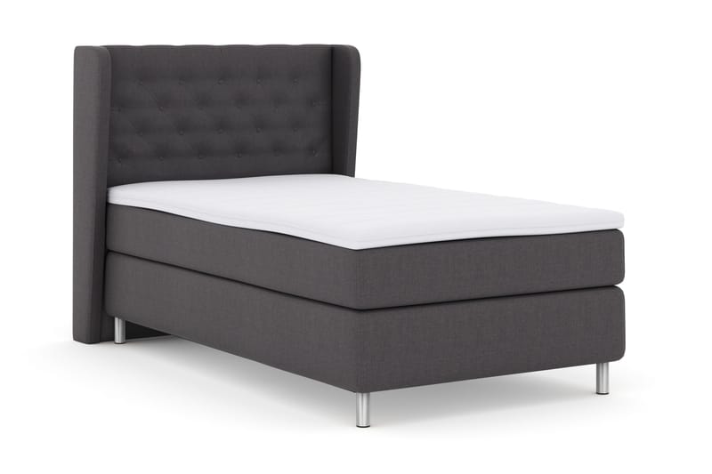 Select No 3 Komplett Sängpaket 120x200 Fast - Mörkgrå/Metall - Products - Möbler - Säng - Enkelsäng