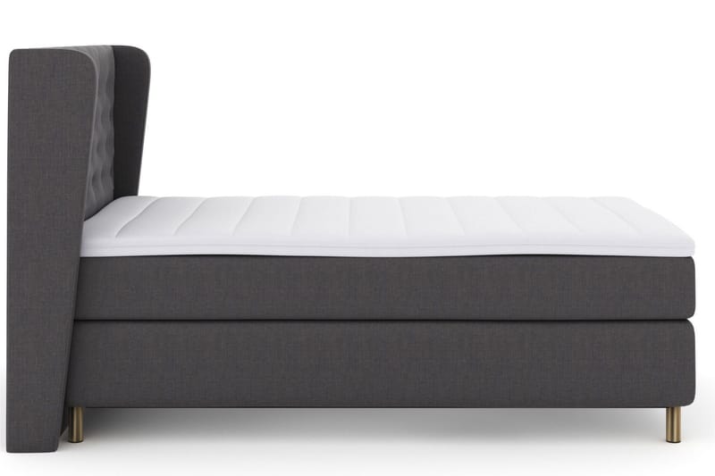Select No 3 Komplett Sängpaket 120x200 Medium - Mörkgrå/Koppar - Products - Möbler - Säng - Enkelsäng