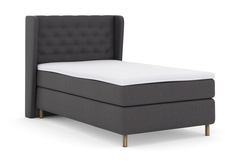 Select No 3 Komplett Sängpaket 120x200 Medium - Mörkgrå/Koppar - Products - Möbler - Säng - Enkelsäng