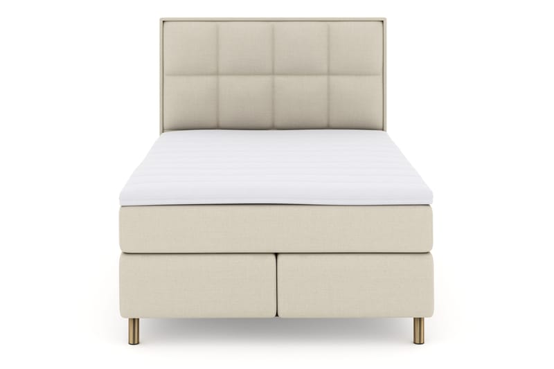 Select No 3 Komplett Sängpaket 140x200 Fast, Beige/Koppar