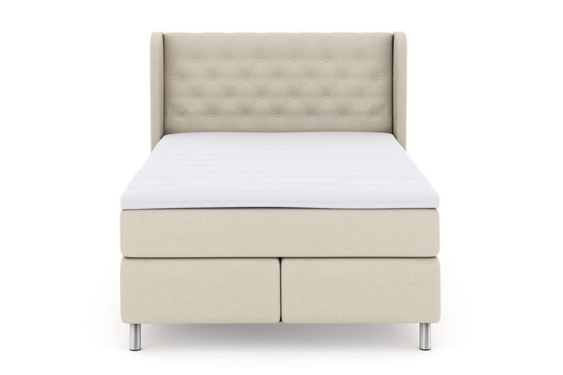 Select No 3 Komplett Sängpaket 140x200 Fast, Beige/Metall