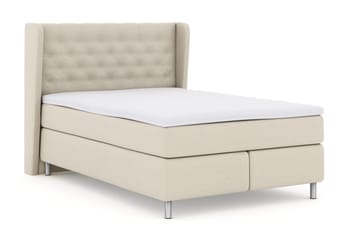 Select No 3 Komplett Sängpaket 140x200 Fast - Beige/Metall - Products - Möbler - Säng - Kontinentalsäng