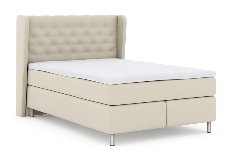 Select No 3 Komplett Sängpaket 140x200 Fast - Beige/Metall - Products - Möbler - Säng - Kontinentalsäng