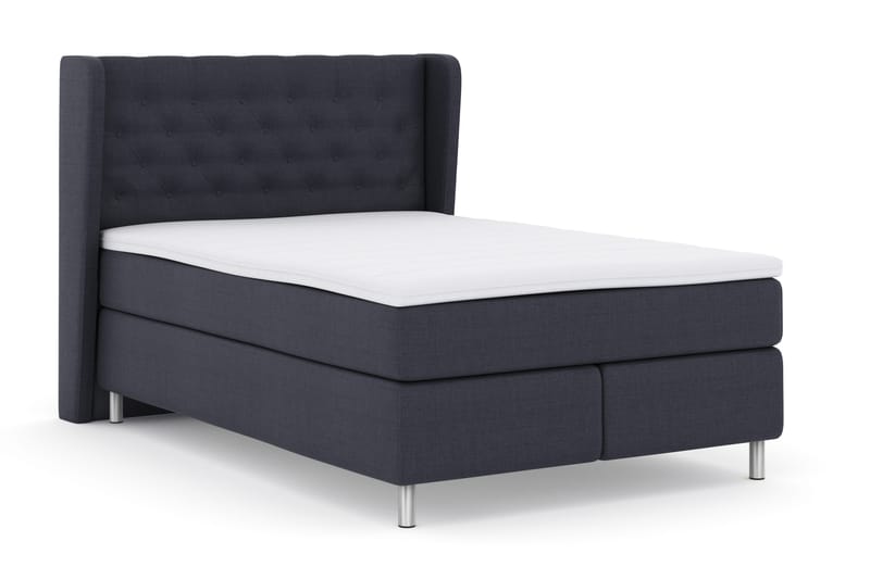 Select No 3 Komplett Sängpaket 140x200 Fast - Blå/Metall - Products - Möbler - Säng - Kontinentalsäng