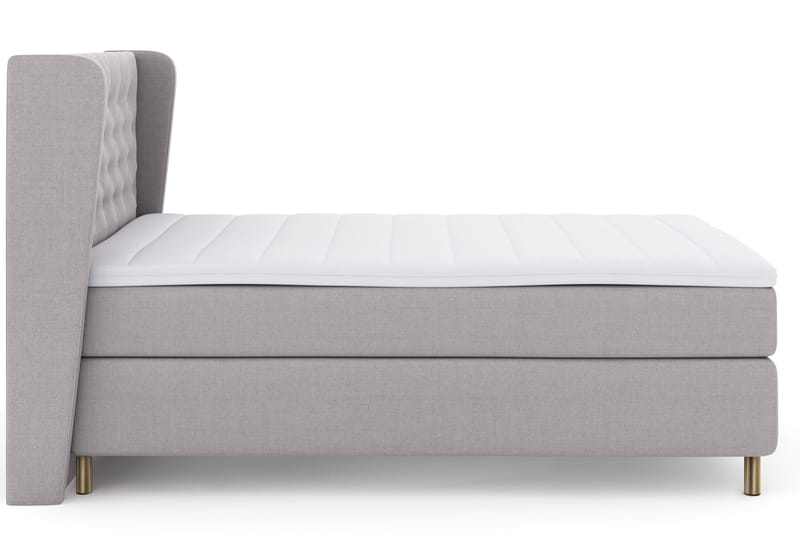 Select No 3 Komplett Sängpaket 140x200 Fast - Ljusgrå/Koppar - Products - Möbler - Säng - Kontinentalsäng