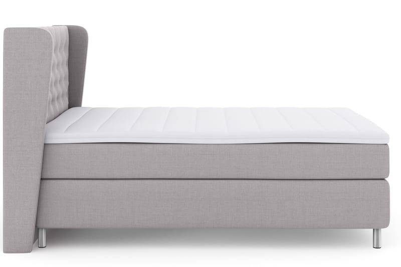 Select No 3 Komplett Sängpaket 140x200 Fast - Ljusgrå/Metall - Products - Möbler - Säng - Kontinentalsäng