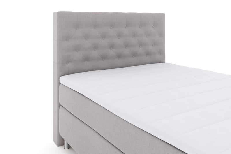 Select No 3 Komplett Sängpaket 140x200 Fast - Ljusgrå/Metall - Products - Möbler - Säng - Kontinentalsäng