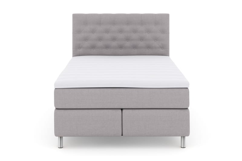 Select No 3 Komplett Sängpaket 140x200 Fast - Ljusgrå/Metall - Products - Möbler - Säng - Kontinentalsäng