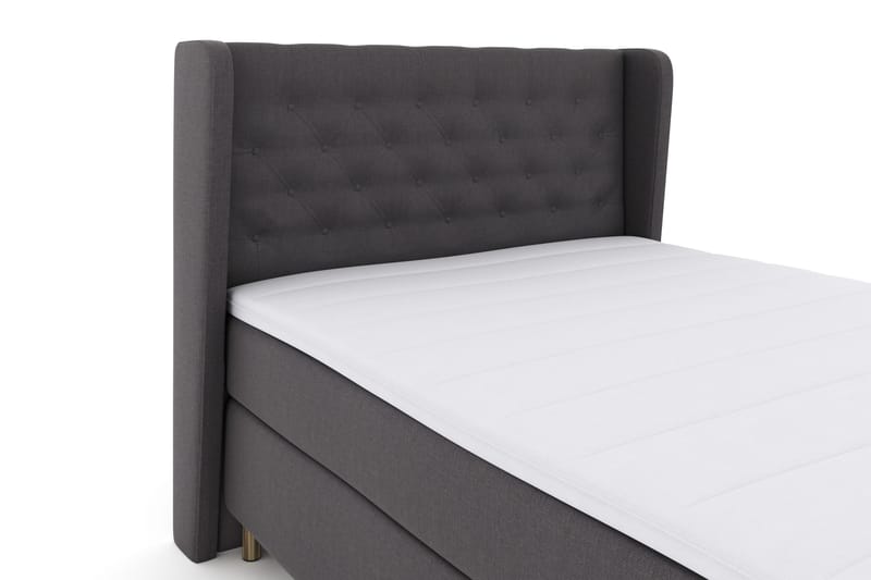 Select No 3 Komplett Sängpaket 140x200 Fast - Mörkgrå/Koppar - Products - Möbler - Säng - Kontinentalsäng