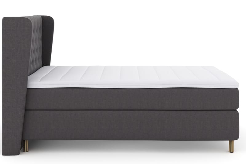 Select No 3 Komplett Sängpaket 140x200 Fast - Mörkgrå/Koppar - Products - Möbler - Säng - Kontinentalsäng