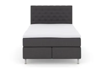 Select No 3 Komplett Sängpaket 140x200 Fast/Medium - Mörkgrå/Metall - Products - Möbler - Säng - Kontinentalsäng
