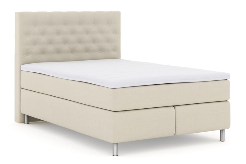 Select No 3 Komplett Sängpaket 140x200 Medium - Beige/Metall - Products - Möbler - Säng - Kontinentalsäng