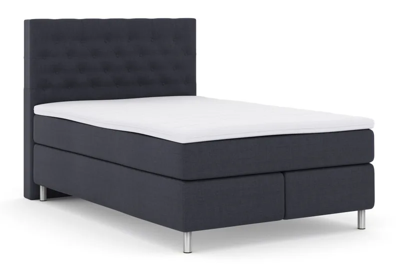 Select No 3 Komplett Sängpaket 140x200 Medium - Blå/Metall - Products - Möbler - Säng - Kontinentalsäng