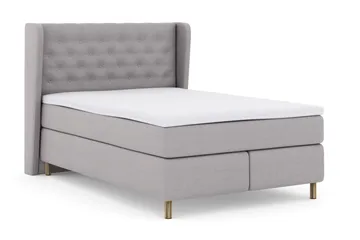 Select No 3 Komplett Sängpaket 140x200 Medium - Ljusgrå/Koppar - Products - Möbler - Säng - Kontinentalsäng