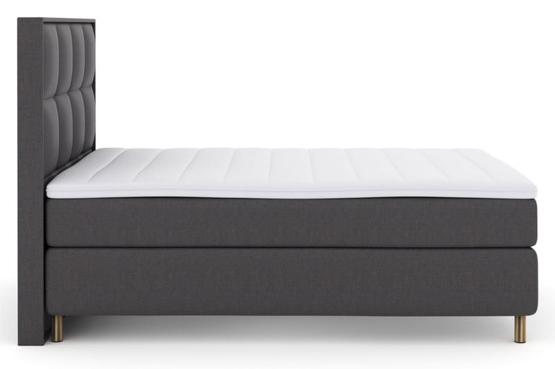 Select No 3 Komplett Sängpaket 140x200 Medium - Mörkgrå/Koppar - Products - Möbler - Säng - Kontinentalsäng