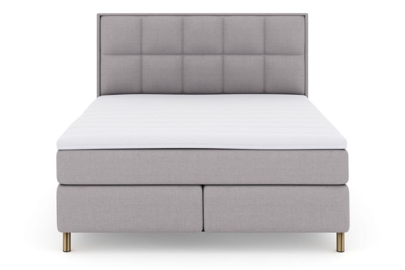Select No 3 Komplett Sängpaket 160x200 Fast - Ljusgrå/Koppar - Products - Möbler - Säng - Kontinentalsäng