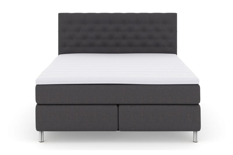 Select No 3 Komplett Sängpaket 160x200 Fast - Mörkgrå/Metall - Products - Möbler - Säng - Kontinentalsäng
