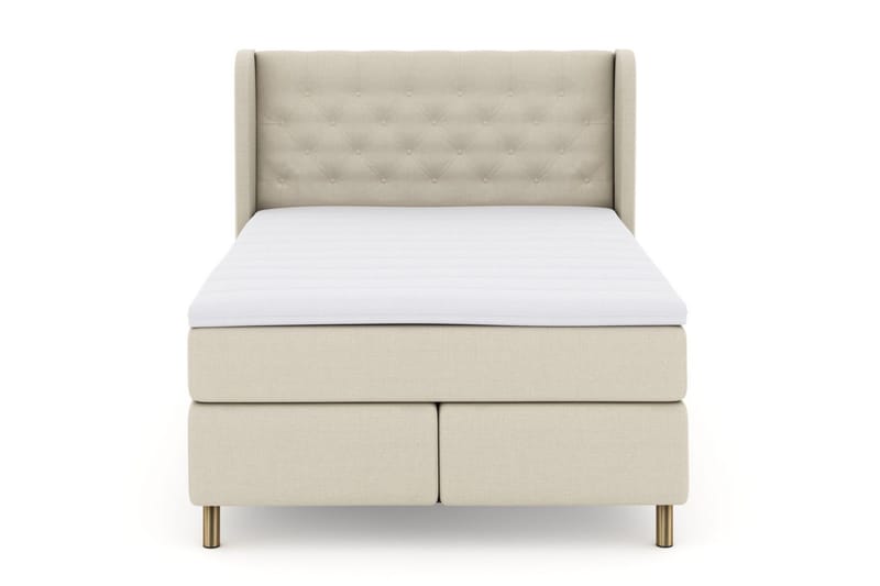 Select No 3 Komplett Sängpaket 160x200 Medium - Beige/Koppar - Products - Möbler - Säng - Kontinentalsäng