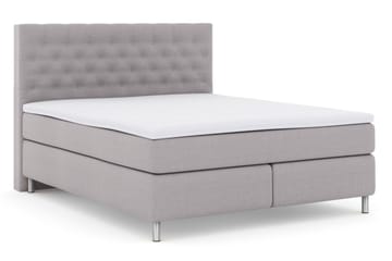 Select No 3 Komplett Sängpaket 160x200 Medium - Ljusgrå/Metall - Products - Möbler - Säng - Kontinentalsäng