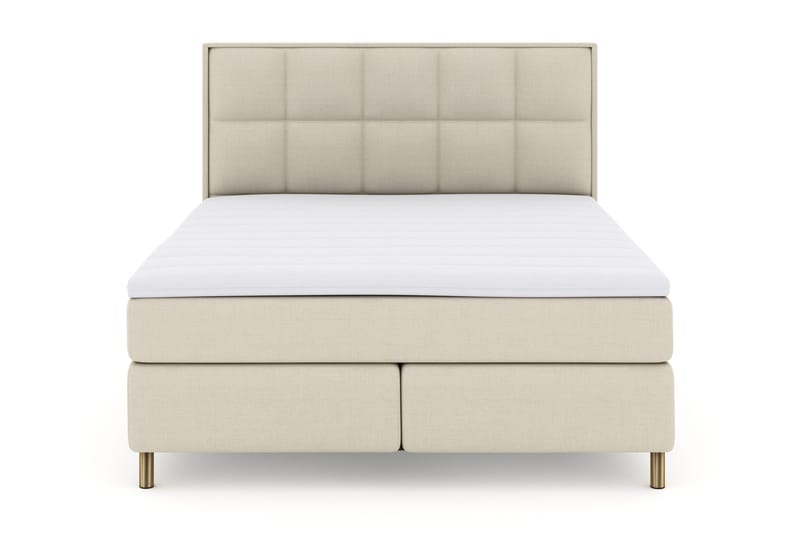 Select No 3 Komplett Sängpaket 180x200 Fast, Beige/Koppar