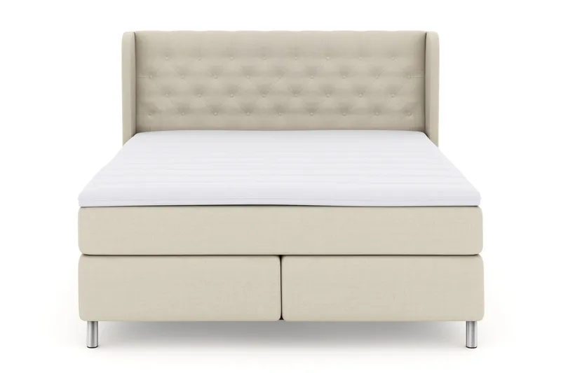 Select No 3 Komplett Sängpaket 180x200 Fast - Beige/Metall - Products - Möbler - Säng - Kontinentalsäng
