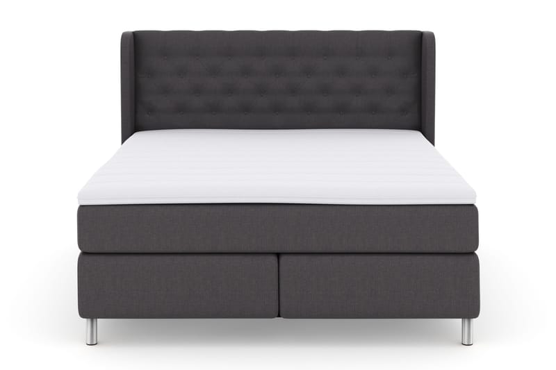 Select No 3 Komplett Sängpaket 180x200 Fast - Mörkgrå/Metall - Products - Möbler - Säng - Kontinentalsäng