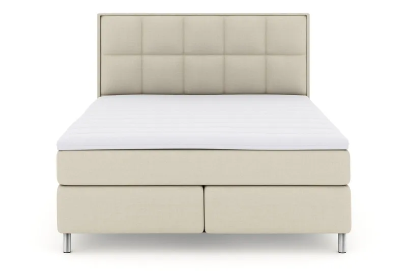 Select No 3 Komplett Sängpaket 180x200 Fast/Medium, Beige/Metall